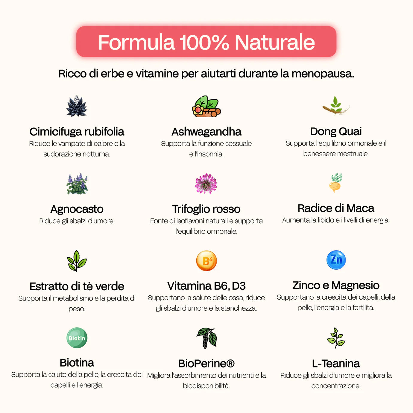 Vitamine per la Menopausa Menora®