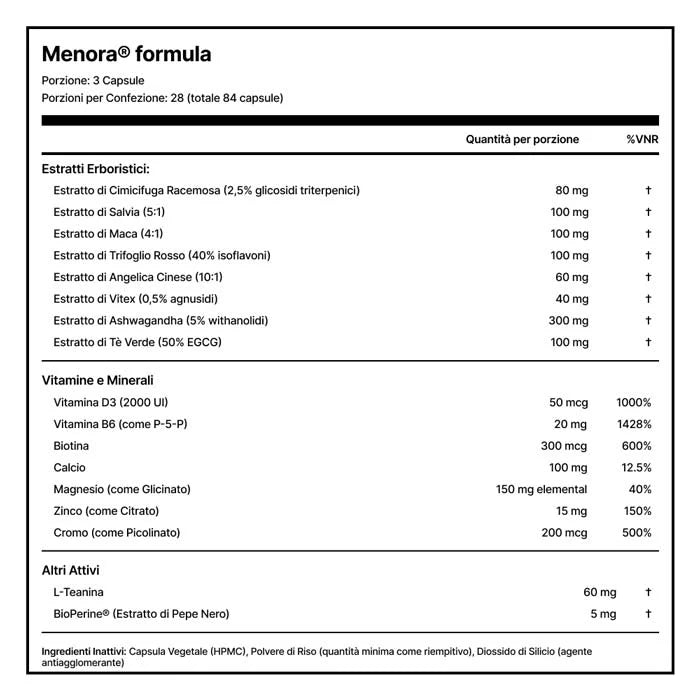 Vitamine per la Menopausa Menora®